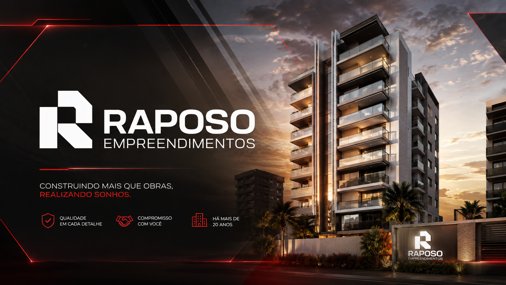 Vídeo institucional Raposo Empreendimentos